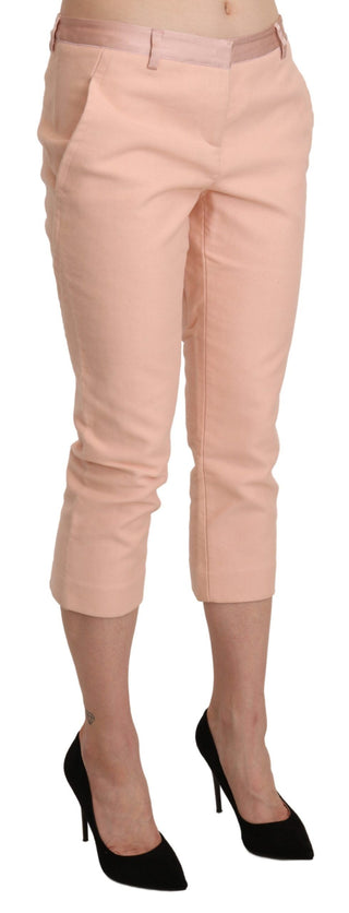 Chic Pink Skinny Capri Pants - Luxury for You