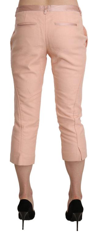 Chic Pink Skinny Capri Pants - Luxury for You