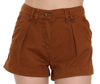 Chic Brown Mid Waist Mini Shorts - Luxury for You