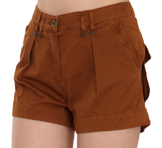 Chic Brown Mid Waist Mini Shorts - Luxury for You