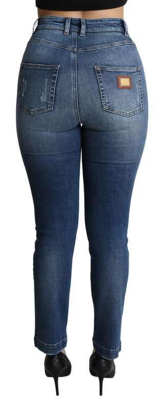 Enchanted Crystal Studded Blue Jeans - Luxury for You