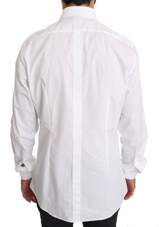 Elegant Slim Fit Dress Shirt In Pure White - Luxury for You