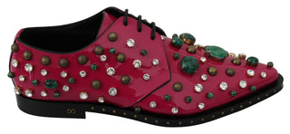 Fuchsia Pink Crystal Patent Flats - Luxury for You