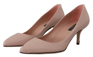 Elegant Patent Leather Heels In Pink