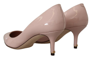 Elegant Patent Leather Heels In Pink