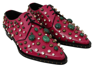 Fuchsia Pink Crystal Patent Flats - Luxury for You