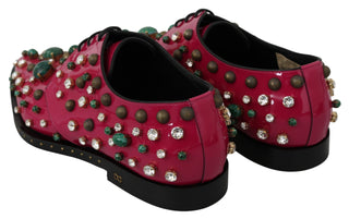 Fuchsia Pink Crystal Patent Flats - Luxury for You