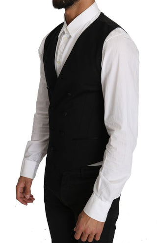 Sleek Double Breasted Slim Fit Wool Vest - Luxury for You