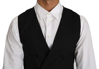 Sleek Double Breasted Slim Fit Wool Vest - Luxury for You