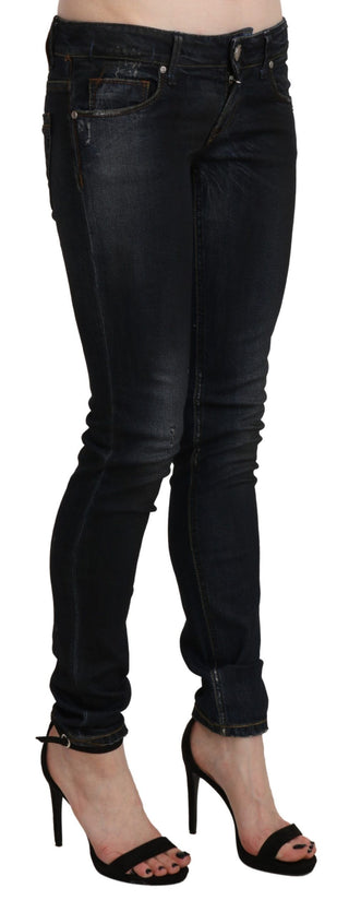 Chic Low Waist Skinny Black Jeans - Luxury for You