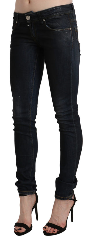 Chic Low Waist Skinny Black Jeans - Luxury for You