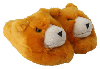 Sunshine Yellow Lion Slippers - Luxury for You