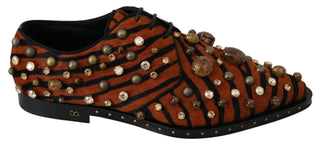 Tiger Pattern Crystal Embellished Flats - Luxury for You