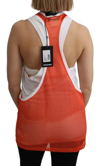 Elegant Sleeveless Cotton Tank In Orange - Luxury for You