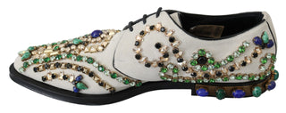 Elegant White Suede Dress Flats With Crystals - Luxury for You