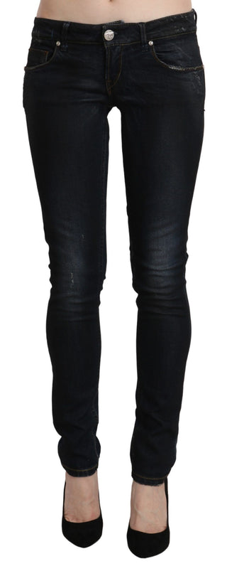 Sleek Black Washed Skinny Jeans - Luxury for You