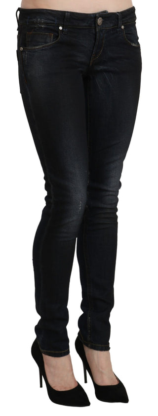 Sleek Black Washed Skinny Jeans - Luxury for You