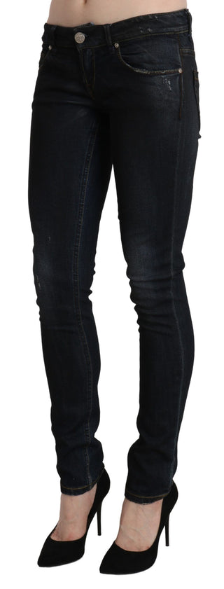 Sleek Black Washed Skinny Jeans - Luxury for You