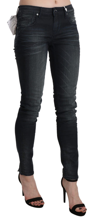 Chic Blue Washed Skinny Denim Jeans - Luxury for You