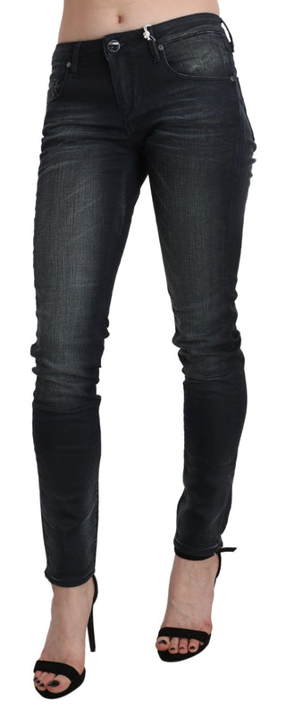 Chic Blue Washed Skinny Denim Jeans - Luxury for You