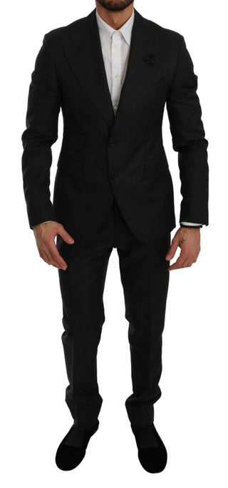 Elegant Black Crystal-embellished Two-piece Suit - Luxury for You