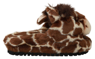 Elegant Giraffe Pattern Slides For Sophisticated Comfort - Luxury for You