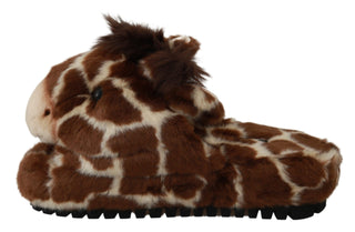 Elegant Giraffe Pattern Slides For Sophisticated Comfort - Luxury for You