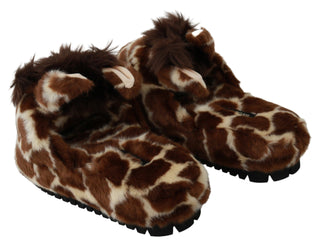 Elegant Giraffe Pattern Slides For Sophisticated Comfort - Luxury for You