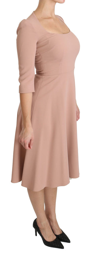 Elegant Light Pink A-line Knee Length Dress - Luxury for You