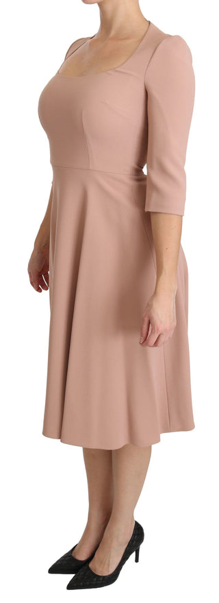 Elegant Light Pink A-line Knee Length Dress - Luxury for You