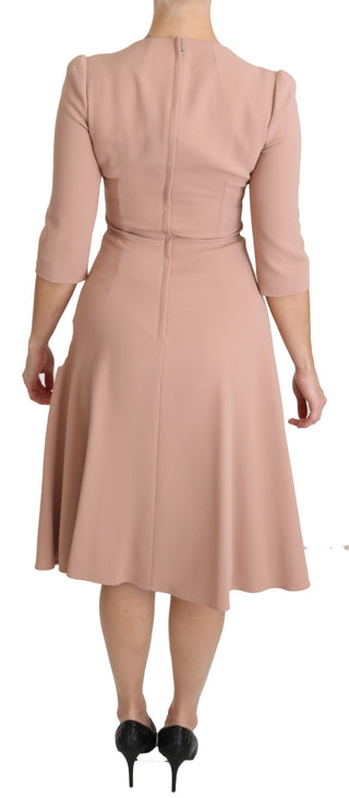 Elegant Light Pink A-line Knee Length Dress - Luxury for You