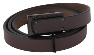 Elegant Dark Brown Leather Belt - Luxury for You