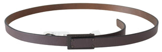 Elegant Dark Brown Leather Belt - Luxury for You