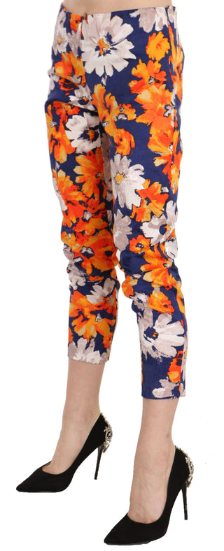 Floral Print Skinny Mid-waist Pants - Luxury for You