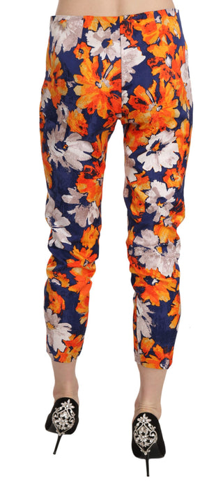 Floral Print Skinny Mid-waist Pants - Luxury for You