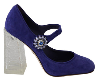 Elegant Purple Suede Mary Janes Pumps - Luxury for You