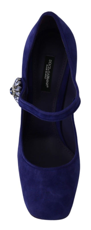 Elegant Purple Suede Mary Janes Pumps - Luxury for You