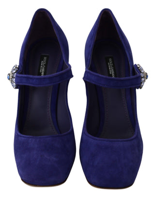 Elegant Purple Suede Mary Janes Pumps - Luxury for You