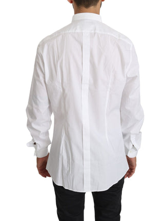 Elegant White Cotton Gold Fit Shirt - Luxury for You