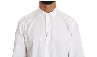 Elegant White Cotton Gold Fit Shirt - Luxury for You