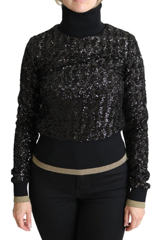 Elegant Sequined Turtleneck Sweater - Luxury for You