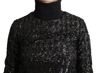 Elegant Sequined Turtleneck Sweater - Luxury for You