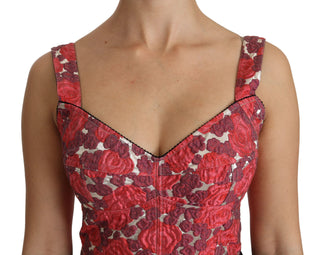 Elegant Floral Brocade Cropped Top - Luxury for You