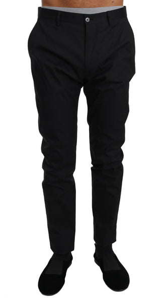 Elegant Black Formal Wool-blend Trousers - Luxury for You