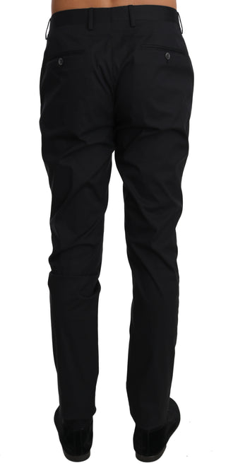 Elegant Black Formal Wool-blend Trousers - Luxury for You