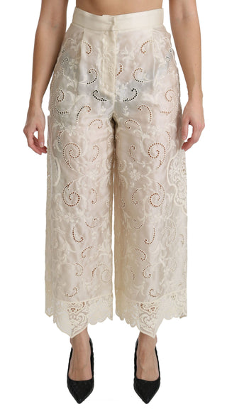 Elegant High Waist Palazzo Cropped Pants - Luxury for You