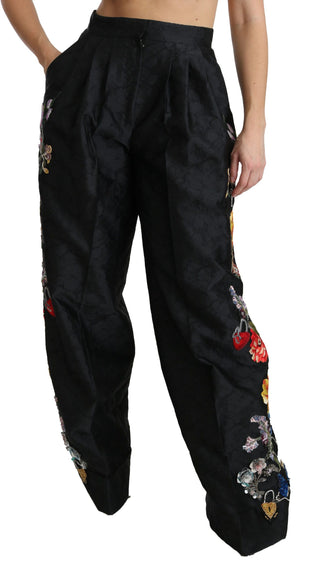 Elegant High Waist Wide Leg Floral Pants - Luxury for You