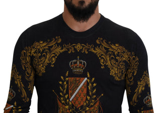 Baroque Medal Motive Silk Sweater