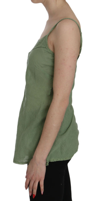 Emerald Silk Spaghetti Strap Tank Top - Luxury for You