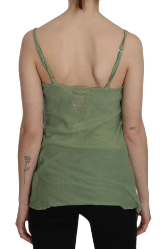 Emerald Silk Spaghetti Strap Tank Top - Luxury for You